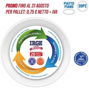 ABZ PIATTI RIUTILIZZ. PIANI 20PZ D22