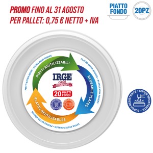 ADA PIATTI RIUTILIZZ. FONDI 20PZ D22