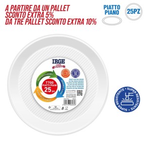 ADC PIATTI RIUTILIZZ. PIANI 25PZ D22