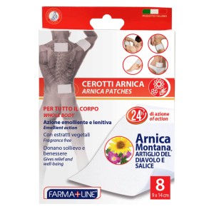 ABE CEROTTI LENIT. ARNICA 8 PZ FARMALIN 9X14 CM