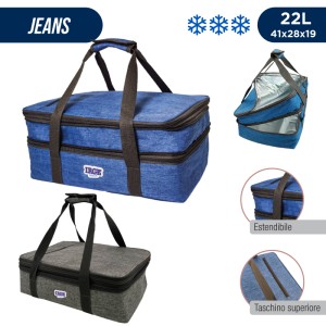 BKA BORSA  JEANS DOUBLE 22L 41X28X19