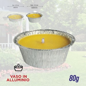 EKA CANDELA CITRONELLA ALLUMINIO 80GR
