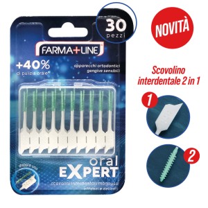 ABL SCOVOLINO INTERDENTALE 2IN1 30PZ