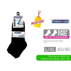 ATD CALZA RELAX ALTA 3PZ NERO L/XL