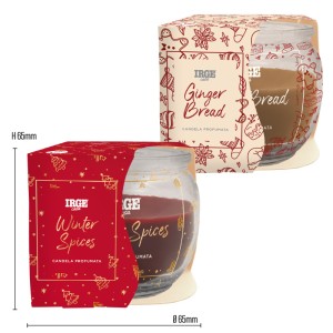 BPA CANDELA PROF ROTONDA 70GR NATALE WINTER SPICES+GINGER BREAD