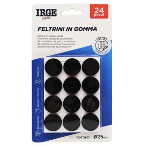 EAD FELTRINI GOMMA 24PZ TONDI DIAM 2.5cm