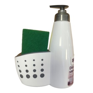 BFJ DISPENSER SAPONE PIATTI + PORTA SPUG