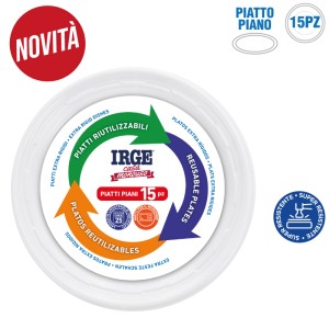 ABZ PIATTI PIANI BIANCHI 22CM 15PZ