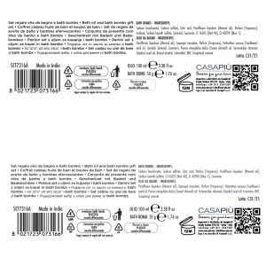 AKA SET OLIO 100ML + BATH BOMB 4X50GR LAVANDA + VANIGLIA