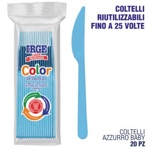 CDV COLTELLO PP AZZURRO BABY 20 PZ