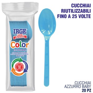 CDZ CUCCHIAIO PP AZZURRO BABY 20 PZ