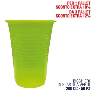 BMM BICCHIERE VERDE 200CC 50PZ