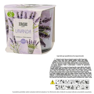 FDV CANDELA VETRO DECORATO C/CARTONC