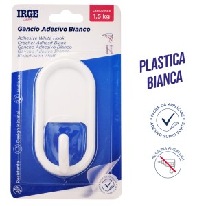 AAN GANCI ADESIVI PLASTICA 1PZ CLASSICO
