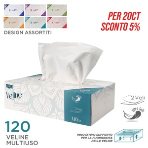 CDQ BOX VELINE 120PZ 2VELI monochrome