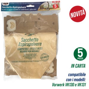 ABN SACCO ASPIRAPOLVERE VK130/131 5PZ
