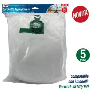 ABQ SACCO ASPIRAPOLVERE VK140/150 5PZ