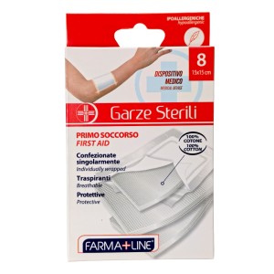 BMP COMPRESSE GARZA COTONE 15X15CM 8PZ