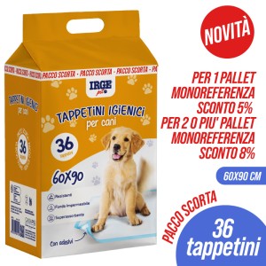 ABW TAPPETINI IGIENICI CANI 60x90cm 36PZ