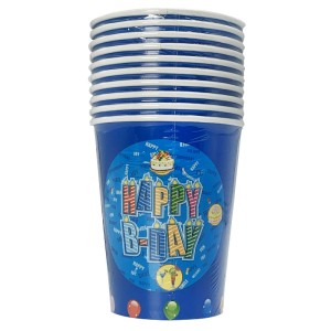 ABC BICCHIERI 10PZ BUON COMPLEANNO BIMBO