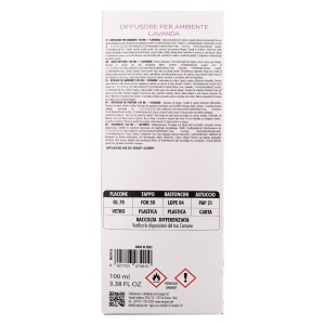 CGB DIFF CUBO 100ML MAIOLICHE LAVANDA CON BASTONCINI