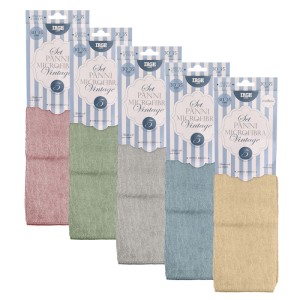 ABS PANNO MICROFIBRA 5PZ 30x35CM VINTAGE