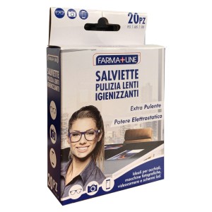 BFQ SALVIETTE OCCHIALI 20PZ FARMALINE