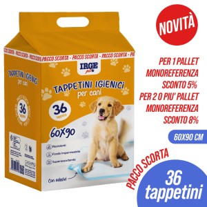 ABW TAPPETINI IGIENICI CANI 60x90cm 36PZ