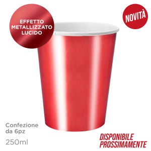 CYB BICCHIERI SHINY RED 6PZ