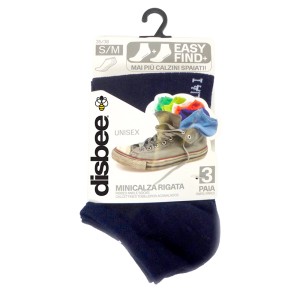 ATX MINICALZA RIGATA 3PZ BLU S/M