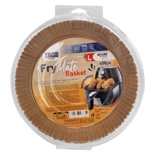 BHI CARTA FRIGGITRICE TONDA 20X4,5CM 50P