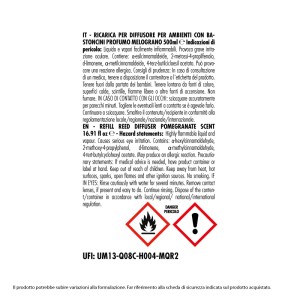 EBR DIFFUSORE RICARICA 500 ML MELOGRANO