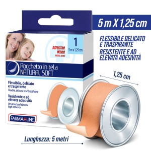 BMF ROCCHETTO TELA 5M x1,25CM FARMALINE