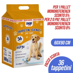 ABW TAPPETINI IGIENICI CANI 60x90cm 36PZ