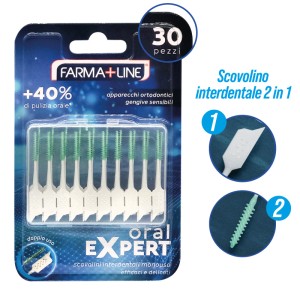 ABA SCOVOLINO INTERDENTALE 2IN1 30PZ