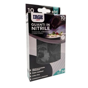 ABX GUANTI MONOUSO 10PZ NITRILE NERO M