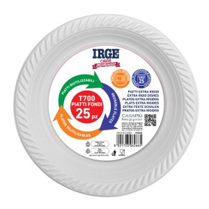 ADE PIATTI RIUTILIZZ. FONDI 25PZ D22