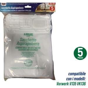 ABO SACCO ASPIRAPOLVERE VK135/136 5PZ