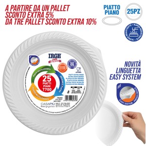 ADC PIATTI RIUTILIZZ. PIANI 25PZ D22