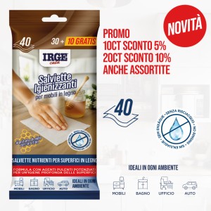ABL SALVIETTE MOBILI LEGNO 40PZ MIELE