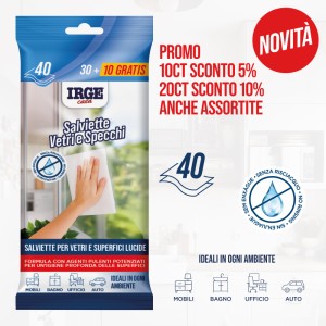 BFO SALVIETTE VETRI E SPECCHI 40PZ