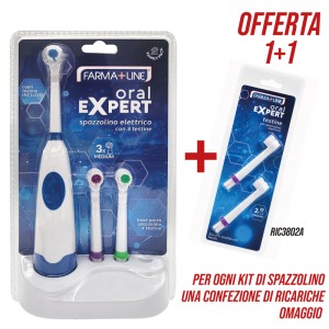 ABG SPAZZOLINO ELETTRICO 3 TESTINE SET SPAZZOLINO SPA2771A+RIC380