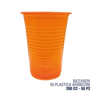 CAQ BICCHIERE ARANCIONE 200CC 50PZ