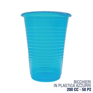 CDT BICCHIERI AZZURRO BABY 200CC 50PZ