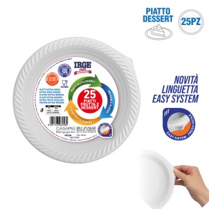 ABX PIATTI RIUTILIZZ. DESSERT 25PZ D17