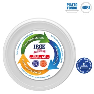ADI PIATTI RIUTILIZZ. FONDI 40PZ D22