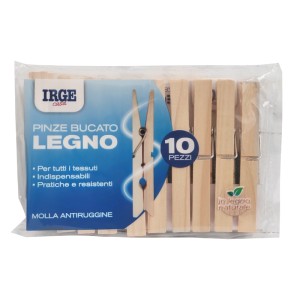 BNK PINZE BUCATO LEGNO IRGE 10PZ
