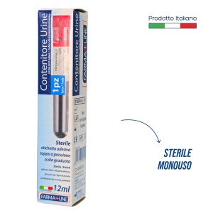 CAT CONTENIT. PROVETTA STERILE URINE FA 12 ML CILINDRICA, SCALA GRADUA