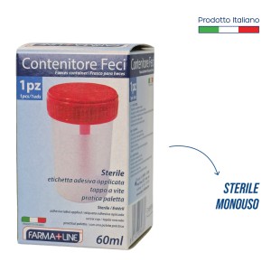 CAV CONTENIT. STERILE FECI FARMALINE TAPPO A VITE