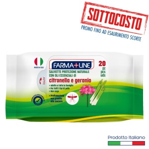 AAC SALVIETTE ANTIZANZARE 20PZ FARMALIN